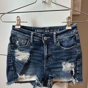American Eagle Outfitters Women's Blue Denim Shorts